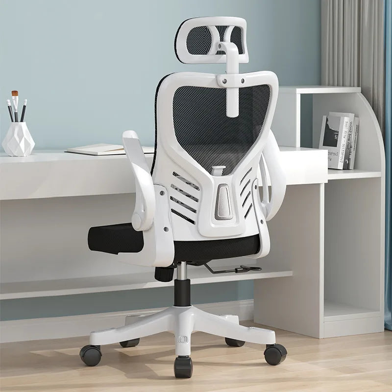 Scaun de birou ergonomic pentru computer, birou, activitate sedentară, studiu, mahjong, conferințe și cămin