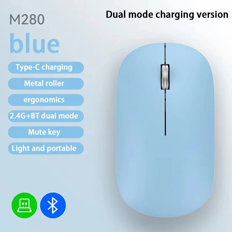 Lenovo Bluetooth Wireless Mouse 2.4G Dual Mode DPI Adjustable Type-C Rechargeable Silent Ergonomic Portable Office Mouse 2026 ﻿