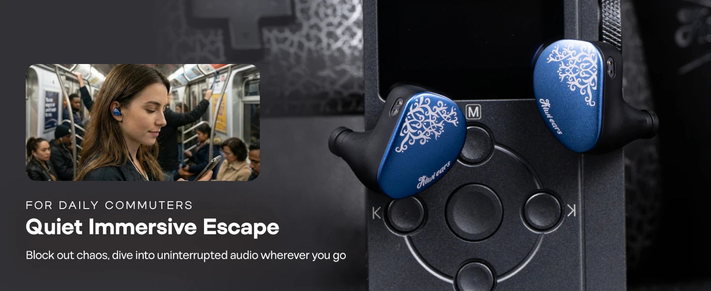 Linsoul Kiwi Ears Cadenza II IEM 10mm Titanium DD with KARS 2.0 Premium Construction Hifi Earphones & High-Quality Cable