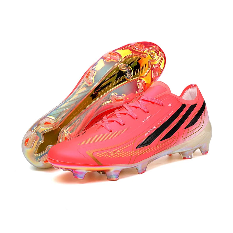Chaussures de football pour hommes, baskets confortables, chaussures de football de haute qualité avec crampons longs pour garçons - Conception durable et résistante à l'usure
