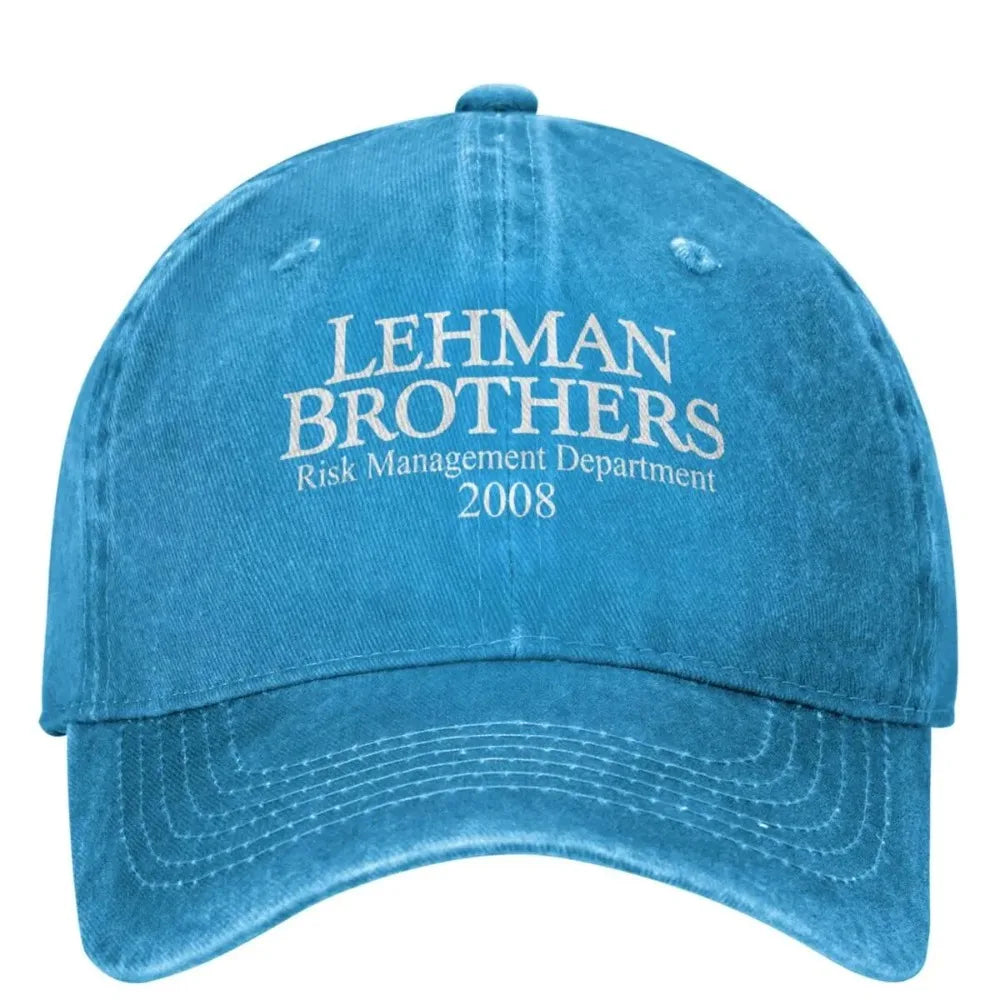 Cappellino da baseball Lehman Brothers Risk Management - Fallimento della banca - Cappellino da camionista - Cappellino da tennis - Cappellino da skate - Cappellino snapback - Cappellini da baseball da donna