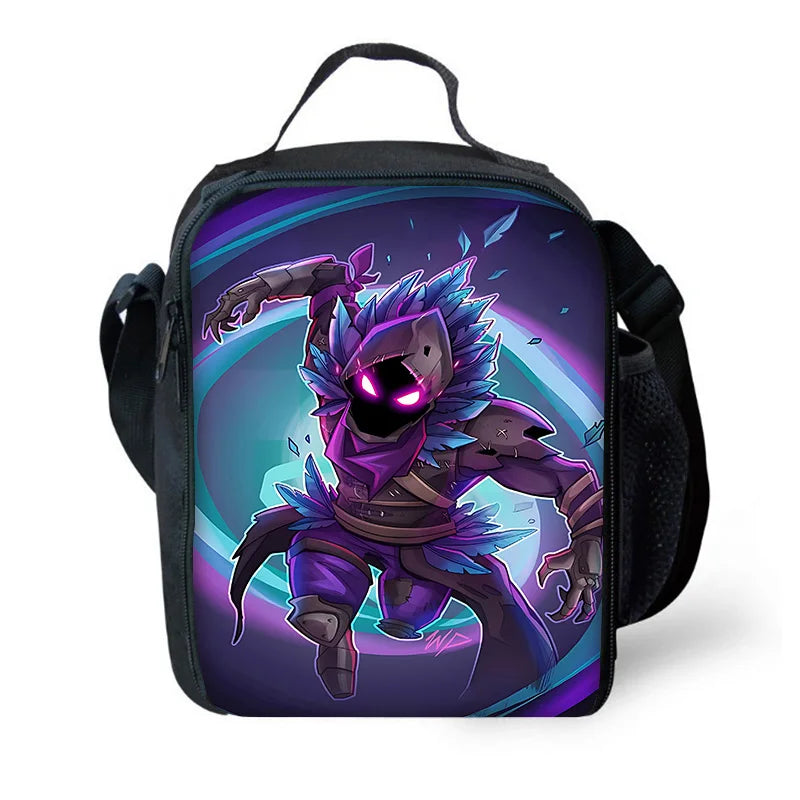 Child Insulated Large F-FortniteS Capacity Bag for Boy Hot Game Girl Student Outdoor Picnic Resuable Thermal Cooler Lunch Box