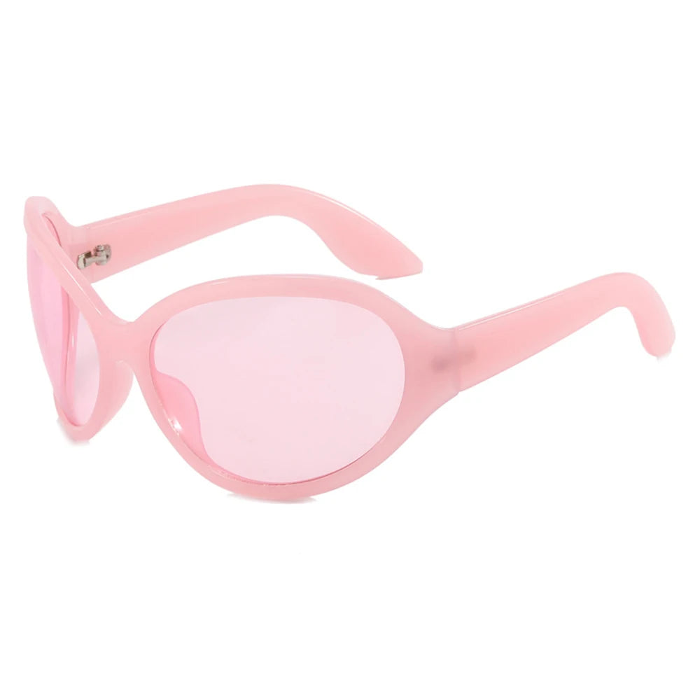 2026 Oversized Oval Sunglasses Goggle Women Men Luxury Brand Designer Sun Glasses Female Big Frame Y2K Eyeglasses De Sol Oculo