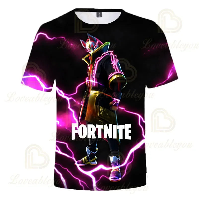 Fortnite Men and Women Victory Children's Wear Battle Royale 3d Swearshirt Boys Girls Clothes Tops Kids T-shirt Hero Teen Tops