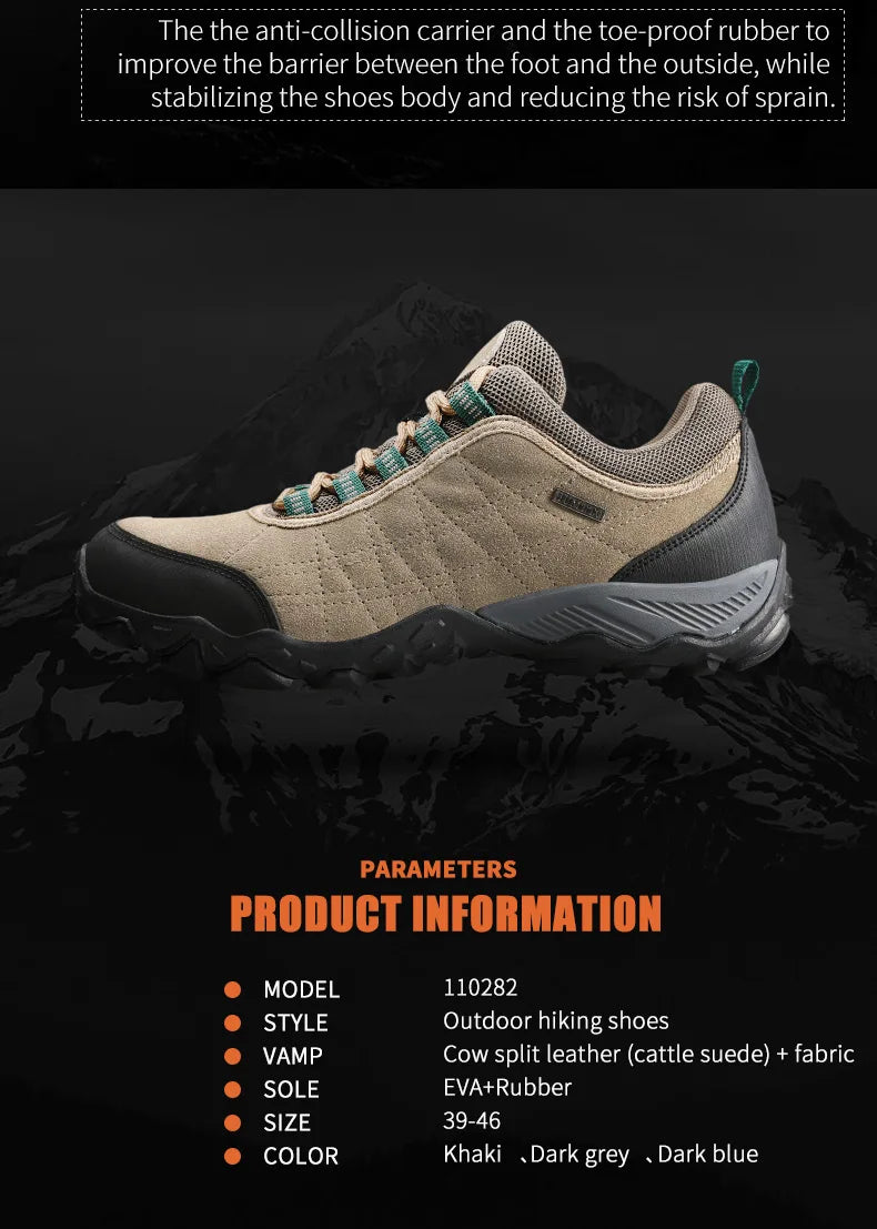 Scarpe da trekking HUMTTO da uomo, sneakers invernali di lusso firmate per arrampicata e trekking, scarpe da uomo in pelle per sport outdoor e lavoro 110282A