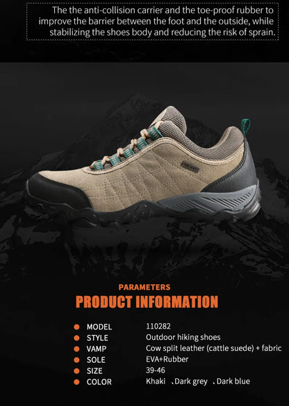 Scarpe da trekking HUMTTO da uomo, sneakers invernali di lusso firmate per arrampicata e trekking, scarpe da uomo in pelle per sport outdoor e lavoro 110282A