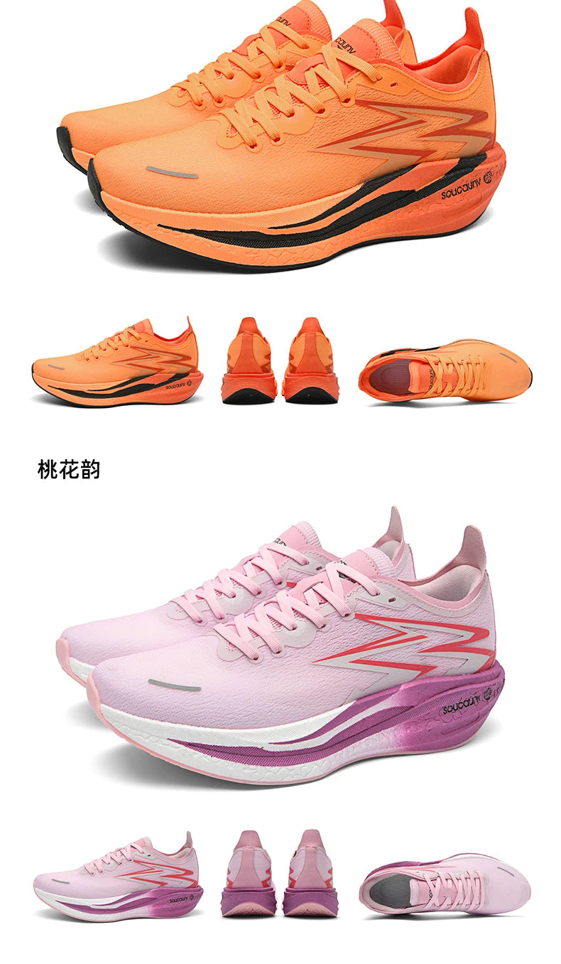 NEW Running Shoes Carbon Board Marathon Men Sports Breathable Lightweight Women's Comfortable Athletic Nonskid Sneakers Casual