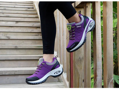 Women’s Sports Shoes Platform Sneakers Fashion Outdoor Hiking Non-Slip Casual Low-Top Running Shoes Women’s Footwear