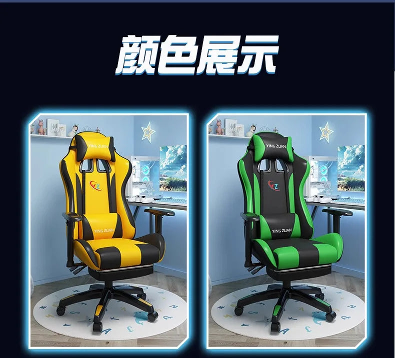 Gamingstol Datorstol Bekväm fällbar stol för gaming och LIVE Studenthem Hemmasittande ergonomi