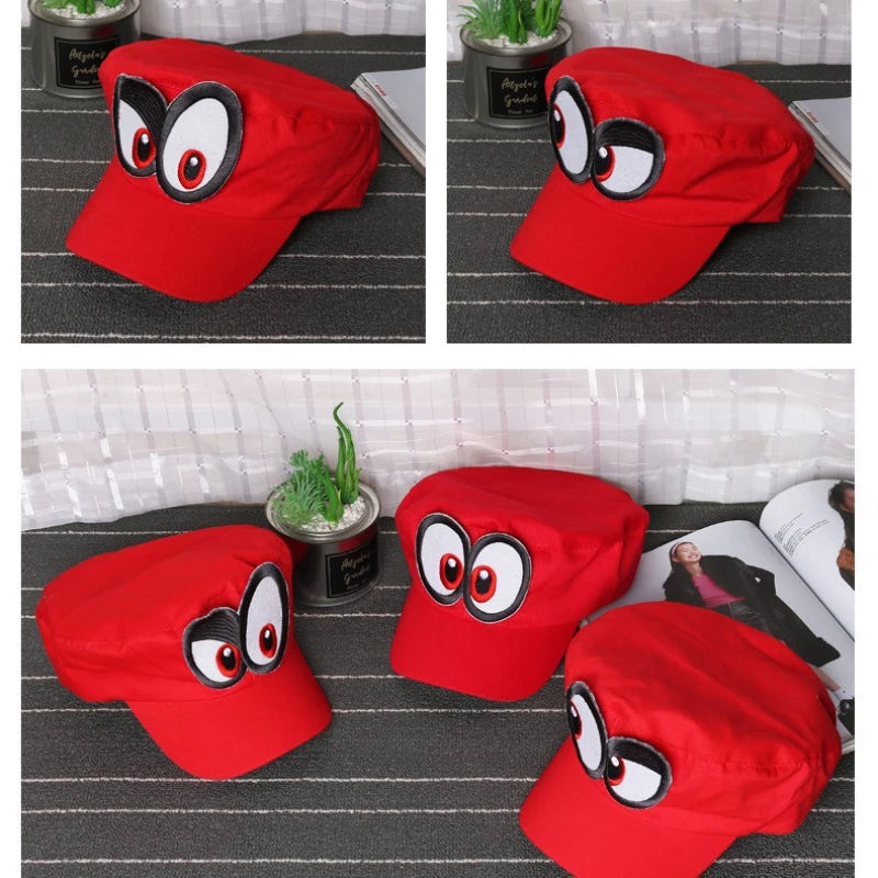 Jeu d'animation Super Luigi Brothers Chapeau de cosplay Cosplay Odyssey Unisexe Adulte Drôle Chapeau de soleil à grands yeux Casquette de baseball