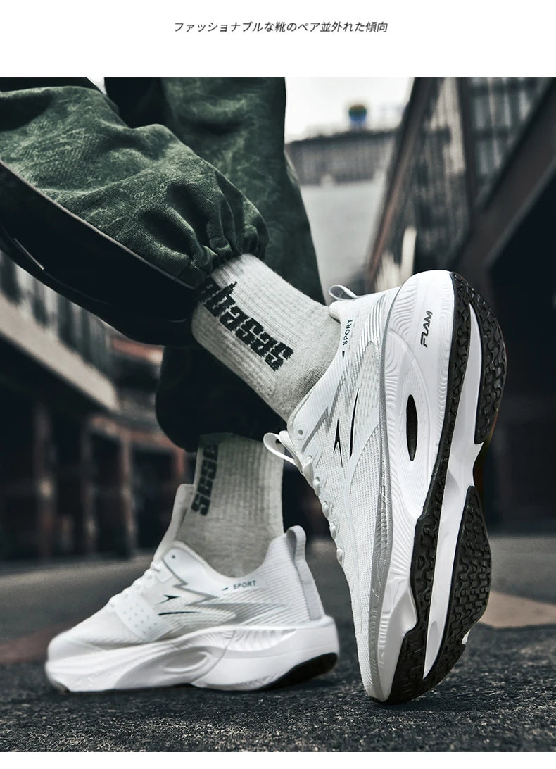 NEW Men Sports Running Shoes Off Marathon Breathable Light Comfortable Athletic Sneakers Jogging Basketball Tenis Air Cushion