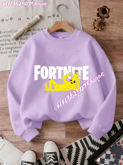 Nuove felpe Fortnite per bambini con cappuccio, stampa personaggi cartoon del gioco, top casual autunnali, abbigliamento invernale per bambini e neonati maschi