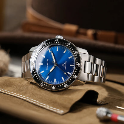 MILITADO  ML25 Quartz Dive Watch VH31 Sweep Second Sapphire Crystal 200M Waterproof BGW9 Lume Ceramic Bezel Men Watch