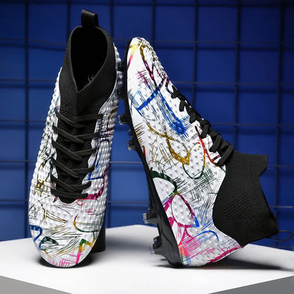 Chaussures de football spéciales pour les nouveaux élèves, chaussures de football d'entraînement pour adolescents, compétitions, tailles 31-46 #   Chaussures de sport d'extérieur montantes pour étudiants