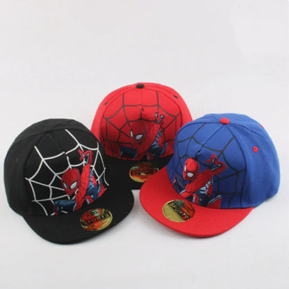 Cappellini HotAnime con Spider-Man per bambini e neonati: cappellini da baseball, cappellini snapback primaverili, cappellini hip hop regolabili