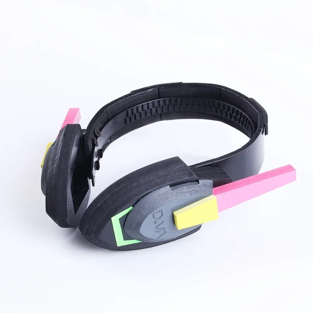 Overwatch D.Va Ohrhörer-Pistole Hana Song DVA Waffe Pistole Cosplay-Requisiten Weihnachts- Halloween-Partyspielzeug Cosplay-Accessoires