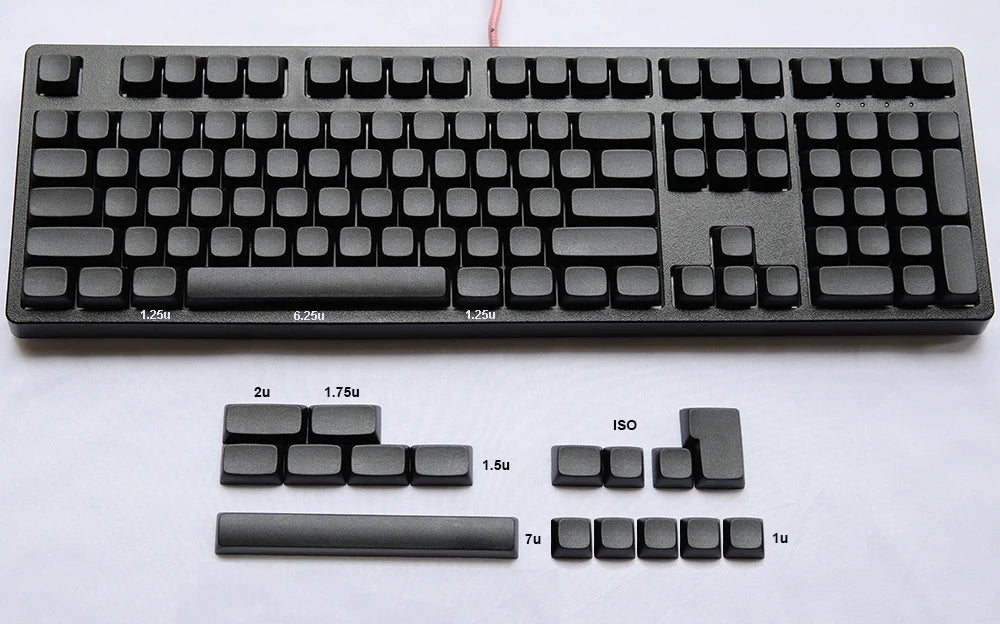 NPKC Blank XDA Keycaps Planck Preonic 61 75 87 108 Keyset Thick PBT Material for Cherry MX Mechanical Keyboard