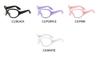 2026 Oversized Oval Sunglasses Goggle Women Men Luxury Brand Designer Sun Glasses Female Big Frame Y2K Eyeglasses De Sol Oculo