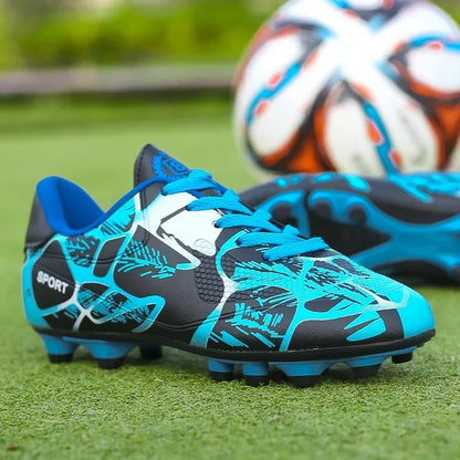 New Men Kids Soccer Shoes Cleats Ultralight Football Boots Boys Non-Slip Grass Adult Professional Training Shoes Drop Shipping
