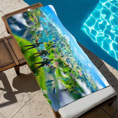 Towel Beach Bath Quick-Drying Lightweight Portable F-FORTNITES-ES Sauna Camping Swim Game Pool Travel
