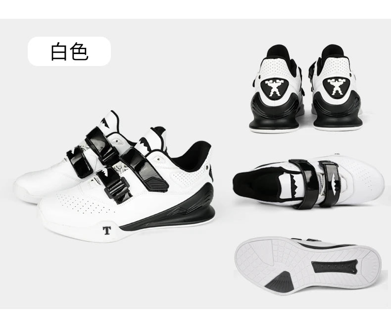 Zapatillas profesionales de halterofilia cómodas para entrenamiento de sentadillas en interior, duraderas, antideslizantes y diseñadas para levantamientos intensos