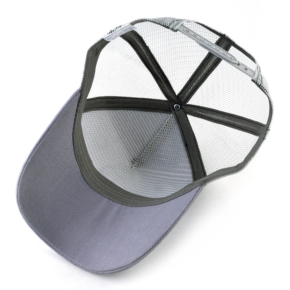Unisex-trucker-kasket med broderet skorpion-patch, baseballkasket til mænd, snapback-hiphop-kasket til kvinder, udendørs kasket med visir i åndbart materiale
