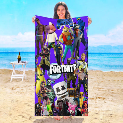 Game F-Fortnites Strandtuch Hotelhandtücher Badezimmer Sauna Spa Playa Reise Schwimmbad Für Zuhause Babybad Mikrofaser Fitnessstudio Dusche