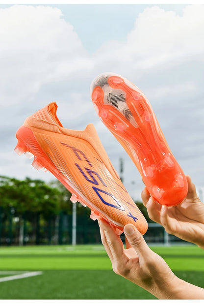 New Men Football Boots Non-Slip Match Grass Cleats High-top High-quality Soccer Shoes Futsal Sneakers Indoor Hot-selling Outdoor