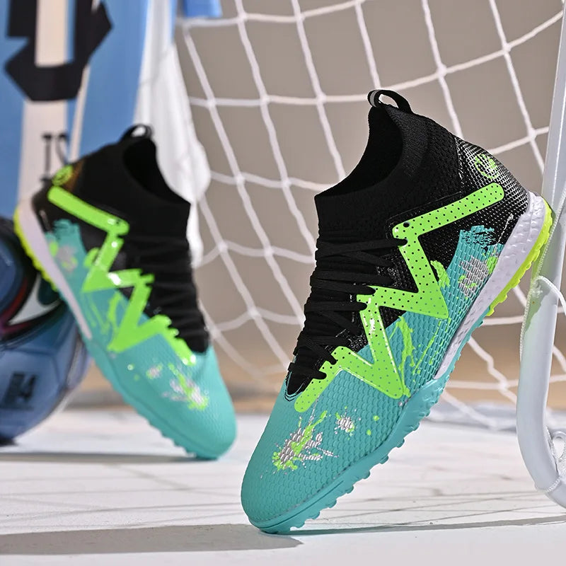 Chaussures de Football pour hommes, chaussures de sport professionnelles, ongles longs FG, crampons de sport de plein air, chaussures d'entraînement antidérapantes