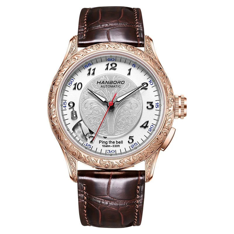 HANBORO hourly clock series men's fully automatic mechanical watch 5379