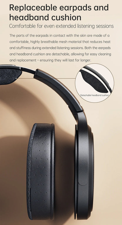FiiO JT7 Over-Ear Planar Magnetic Audiophile Headphones with 95x86mm Planar Driver design,Adjustable Headband,4.4mm/3.5mm Cable