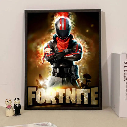 Game F-Fortnite Poster Surprise Home Decoration Picture Wall Art for Study Living Room Decor