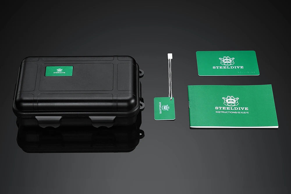 SD1964 Steeldive Brand 2023 Red-Black 45.4MM Men Sapphire Glass Luminous 1000M Waterproof NH35 Dive Watch with Ceramic Bezel