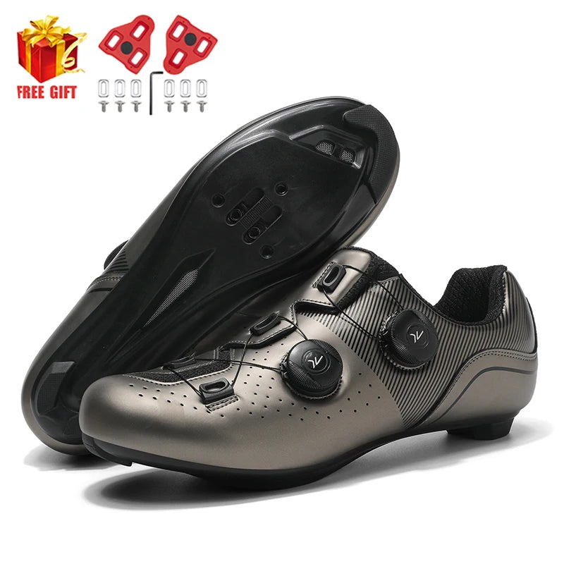 2025 new arrival professional cycling shoes, racing road bike SPD cleat shoes, ultralight self-locking MTB bicycle sneakers unisex