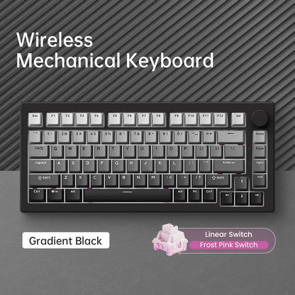 Akko 5075 V3 Keyboard 75% ANSI-US With Volume Hot-swappable RGB USB Type-C/2.4g&BT5.0 Tri-mode Custom Gaming Mechanical Keyboard