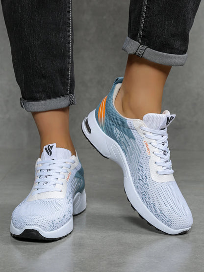 Zapatos para hombre, calzado casual para hombre, malla transpirable, amortiguación de aire, suela suave, zapatillas deportivas modernas con bloques de color