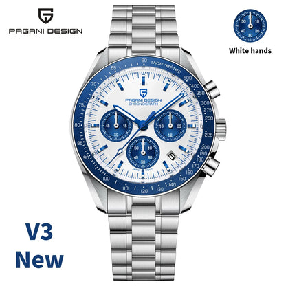 PAGANI DESIGN PD1701 Tribute to CK2998 Moon Watch Retro Quartz Watch For Men AR Sapphire crystal Sport Chronograph Man 2026 New
