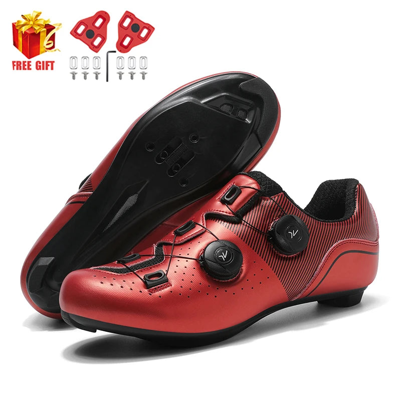 2025 new arrival professional cycling shoes, racing road bike SPD cleat shoes, ultralight self-locking MTB bicycle sneakers unisex