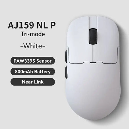 AJAZZ AJ159 NL Wireless Mouse 800mAh Compatible with Games and Office PAW3395 1K Nearlink BT Wireless Mouse Laptop GiftAJAZZ AJ1