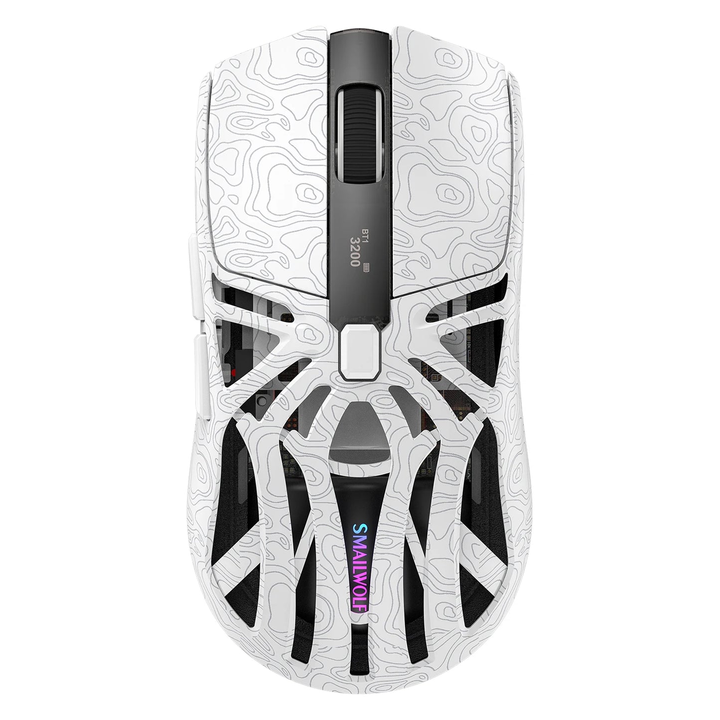 SMAILWOLF M8 Wireless Bluetooth Tri-Mode Mouse Lightweight PAW3311 Gaming RGB Magnetic Charging 12000dpi Gaming Mouse