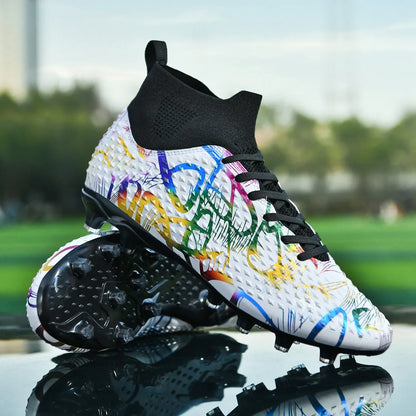 Chaussures de football spéciales pour les nouveaux élèves, chaussures de football d'entraînement pour adolescents, compétitions, tailles 31-46 #   Chaussures de sport d'extérieur montantes pour étudiants