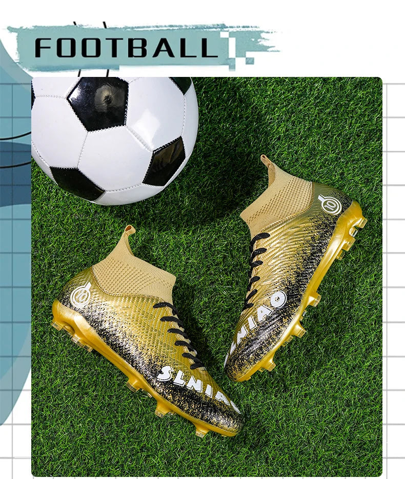 Men's Soccer Shoes Kids Football Boots Women's Professional Soccer Cleats Anti-skid Football Shoes TF/FG Outdoor Football Shoes