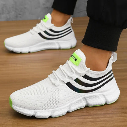 Chaussures de dehors Décontractées pour Homme, Baskets Légères et Respirantes, Plates, Anti-Allure, Course en Plein Air, Marche, Tennis, d'Athlétisme, Jogging