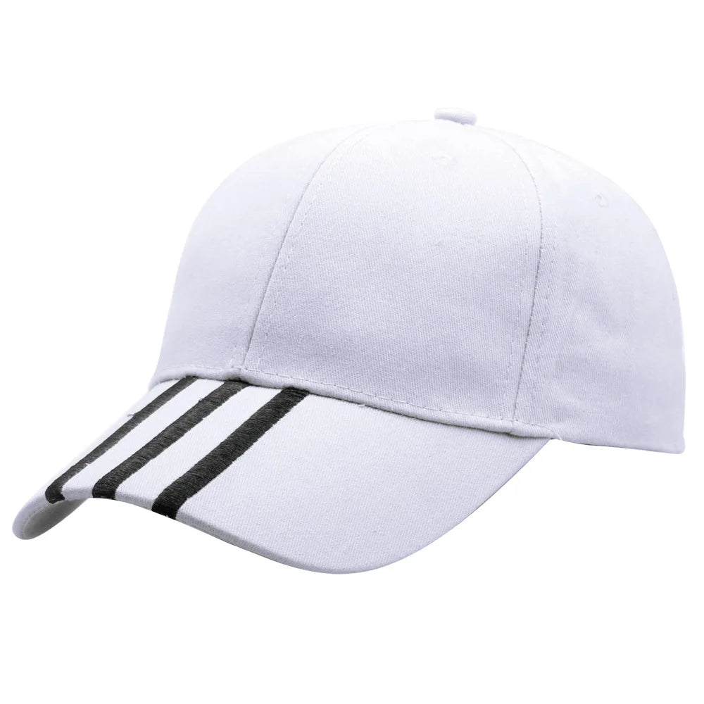 Cappellini da baseball da uomo, casual in cotone, ricamati, a righe, con chiusura a scatto, in stile hip hop; cappellini da donna per sport all’aperto; casquette da uomo; gorras