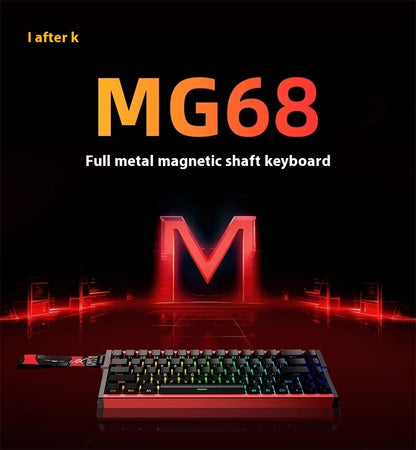 Irok MG68 MAX Keyboard Magnetic Switch Hot Swap RGB 8K Gamer Mechanical Keyboard PC E-Sports Gaming Accessories Customized Gift