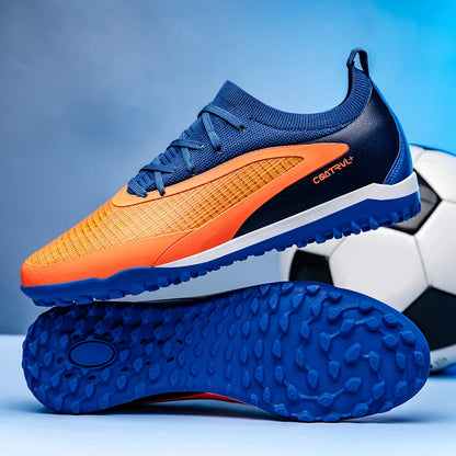 Nuove scarpe da calcio da uomo per esterno con tacchetti, traspiranti, antiscivolo, per adulti, scarpe sportive da calcio con tacchetti lunghi per allenamento, ragazzi e partite, confortevoli