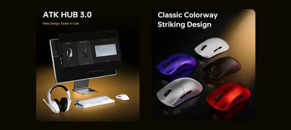 ATK Blazing Sky X1 V2 Series Wireless Mouse Dual Mode Paw 3950ultra 8k Return Rate Custom Ergonomics E-Sport Gaming Ofiice Mouse