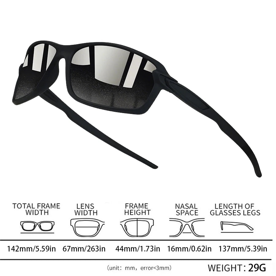 Fashion Sports Sunglasses Unisex Cycling, Driving, Fishing, Running and Mountaineering. Multiple Classic Frames Lens Colors