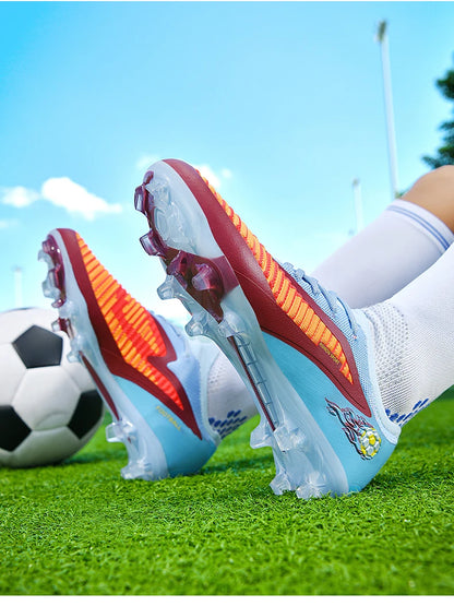 New Men Soccer Shoes Outdoor Sport Boys Football Boots Breathable Match Comfortable Long Spikes Training Cleats Adult Non Slip