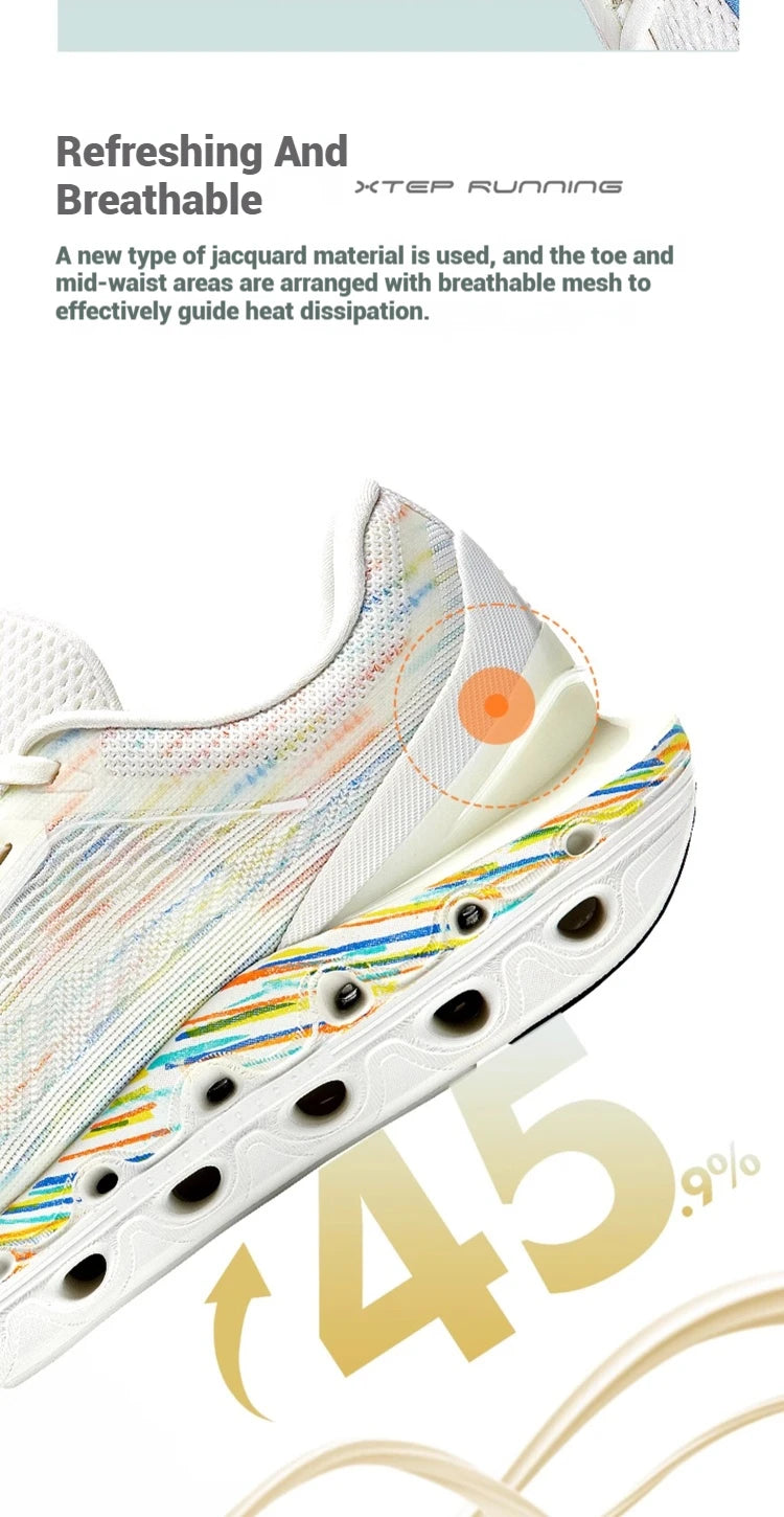 Xtep Reactive Coil 11.0 -juoksukengät miehille – kesäurheilukengät, iskuja vaimentavat, kimmoisat ja pehmeät sneakerit 976219110026